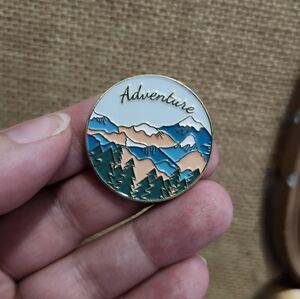 Adventure Mountain Enamel Pin